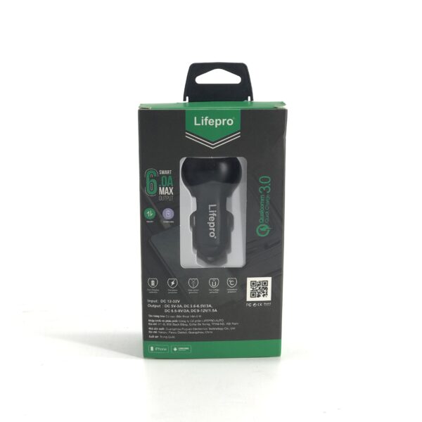 Tẩu sạc nhanh trên ô tô Lifepro L819