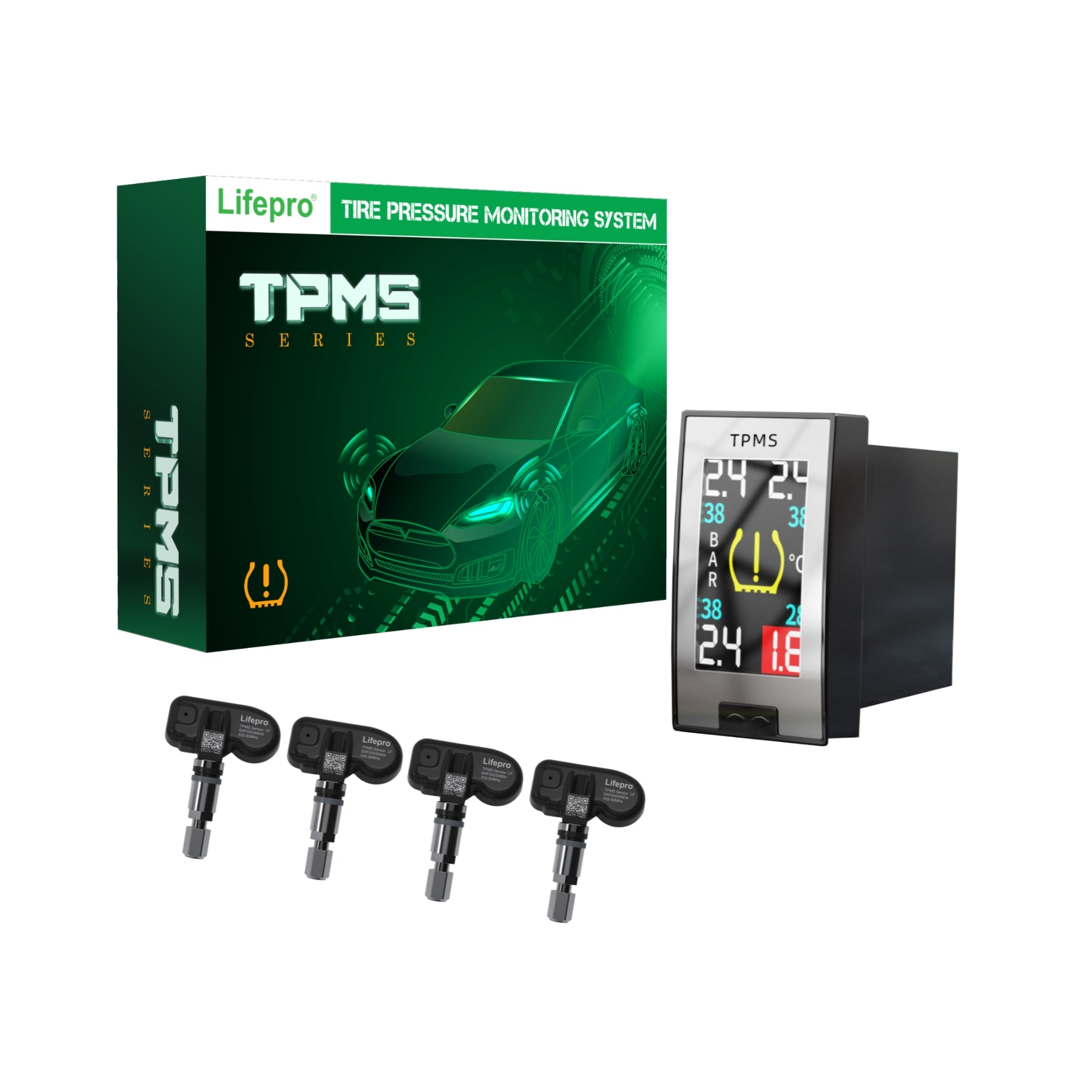 Cảm biến áp suất lốp Lifepro L632T ( cổng chờ Toyota, Mitsubishi )